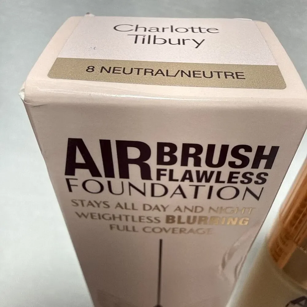 Charlotte Tilbury Airbrush Flawless Foundation 8 Neutral 1floz/30ml